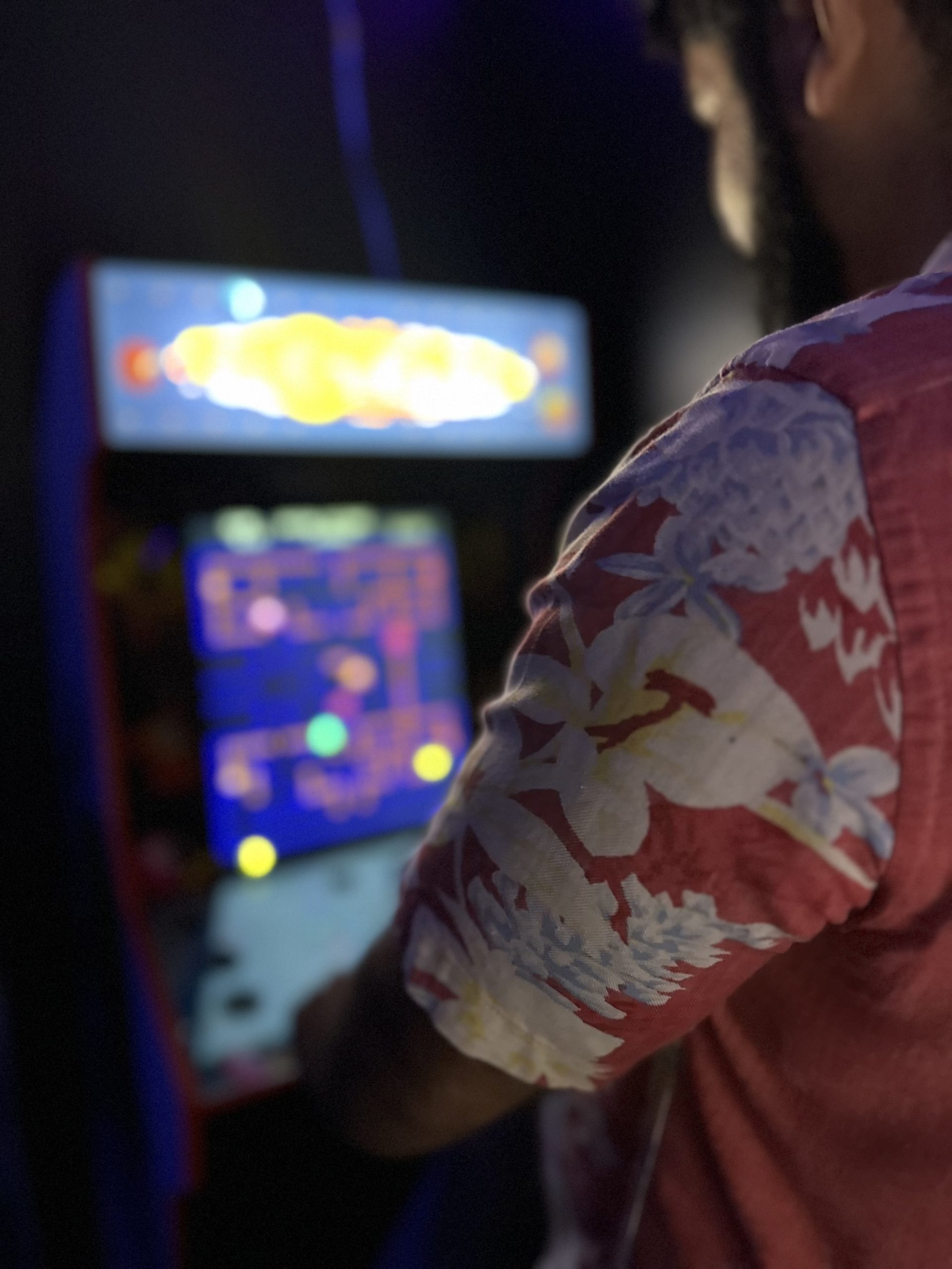 Arcade machine at event